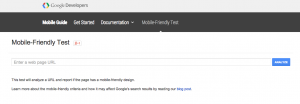 Google's Mobile Friendly Test